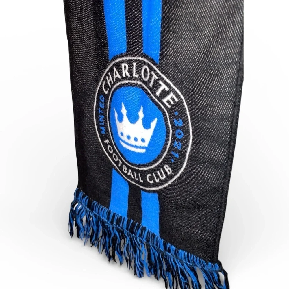 CHARLOTTE FOOTBALL CLUB (FC) Two Tone Scarf Inaugural Season (2021) Black Blue